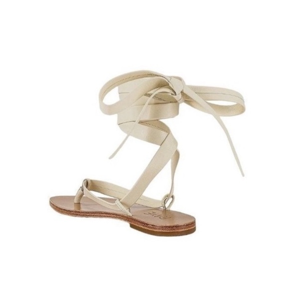 Raye Cream Lace-Up Sandals - Picture 3 of 8